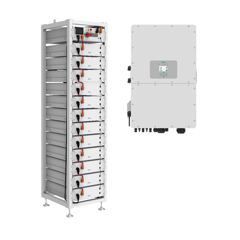 Deye 50KW & 61.4kWh HV Battery Combo